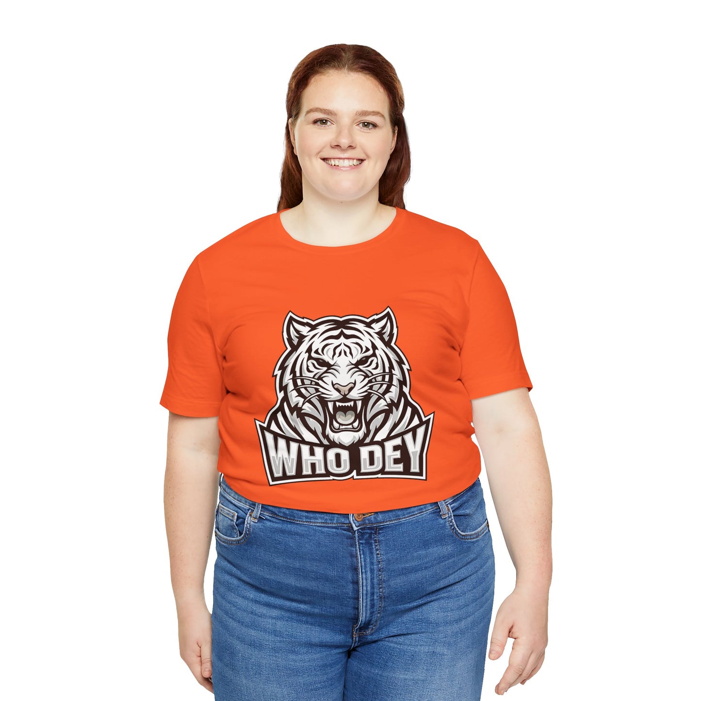 Tiger 'Who Dey' Graphic Tee — Bold Mascot Shirt for Fans