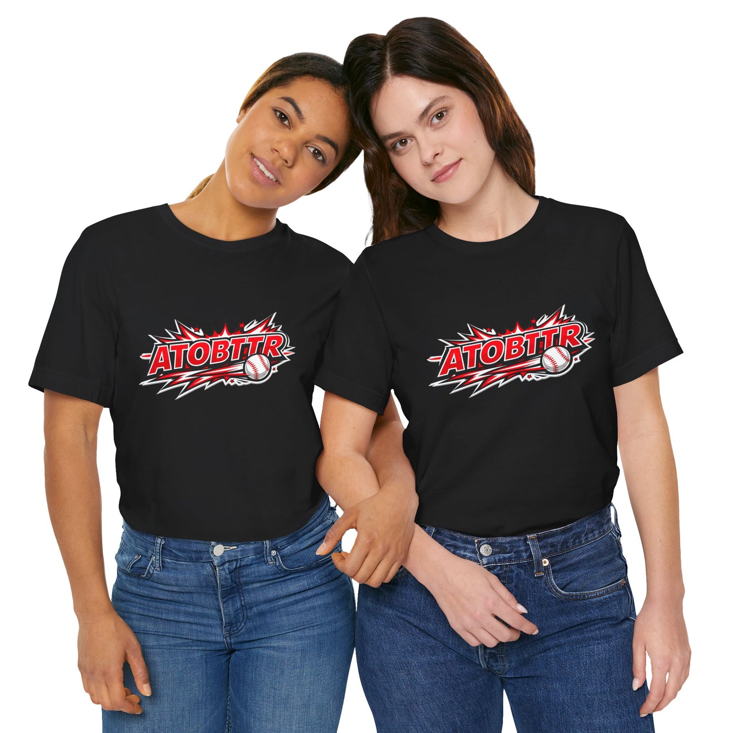 ATOBTTR Baseball Graphic Tee – Retro Explosive Sports Shirt