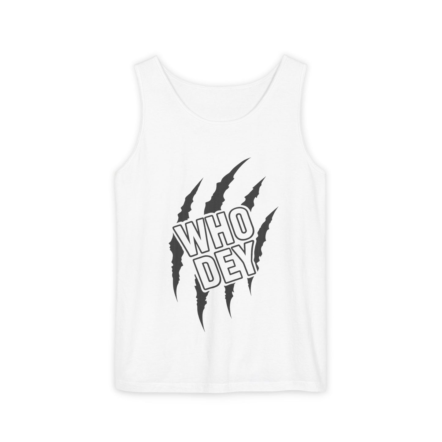 Who Dey Claw Tank Top — Football Fan Ripped Claw Graphic Tank