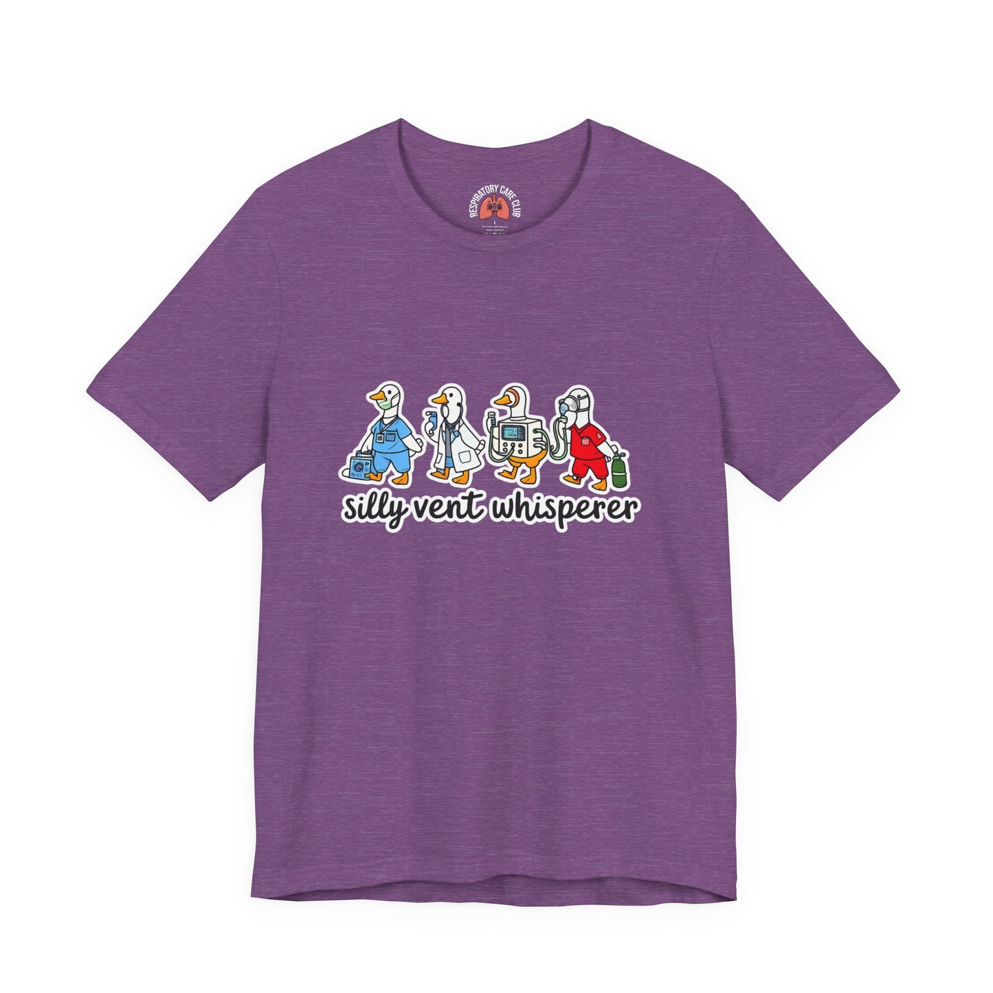 Silly Vent Whisperer Tee — Funny Crew respiratory care club