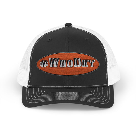 Will's design #WHODEY Vintage Style Embroidered Snapback Trucker Cap - Casual Outdoor Hat