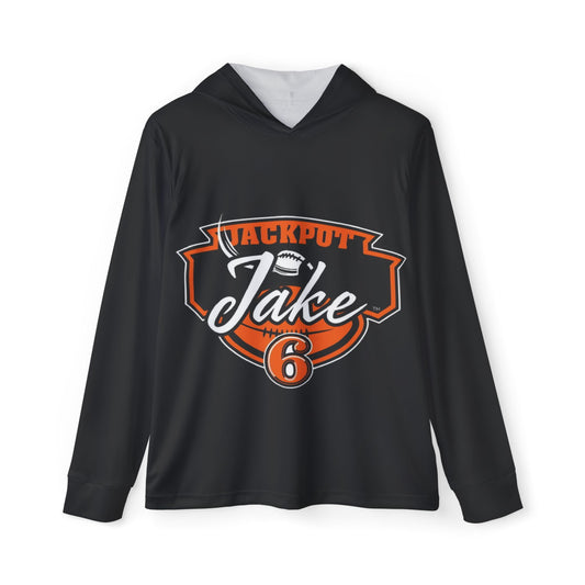 JackPot Jake Warmup Hoodie, Athletic Pullover, Personalized Sportswear, Perfect for Gamers, Great for Sports Events, Gift for Him