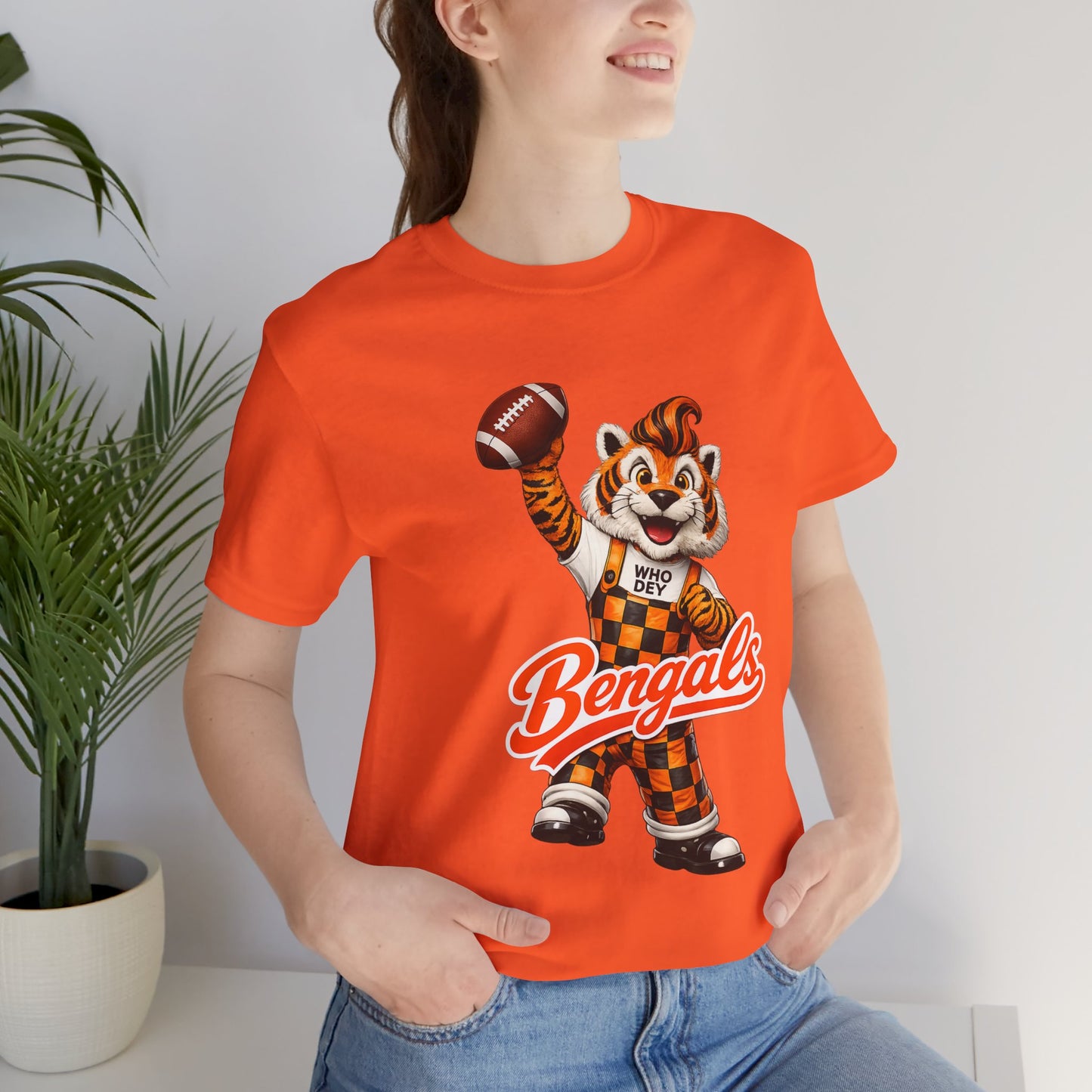 Bengals Mascot Football T-Shirt — Vintage Tiger Fan Tee