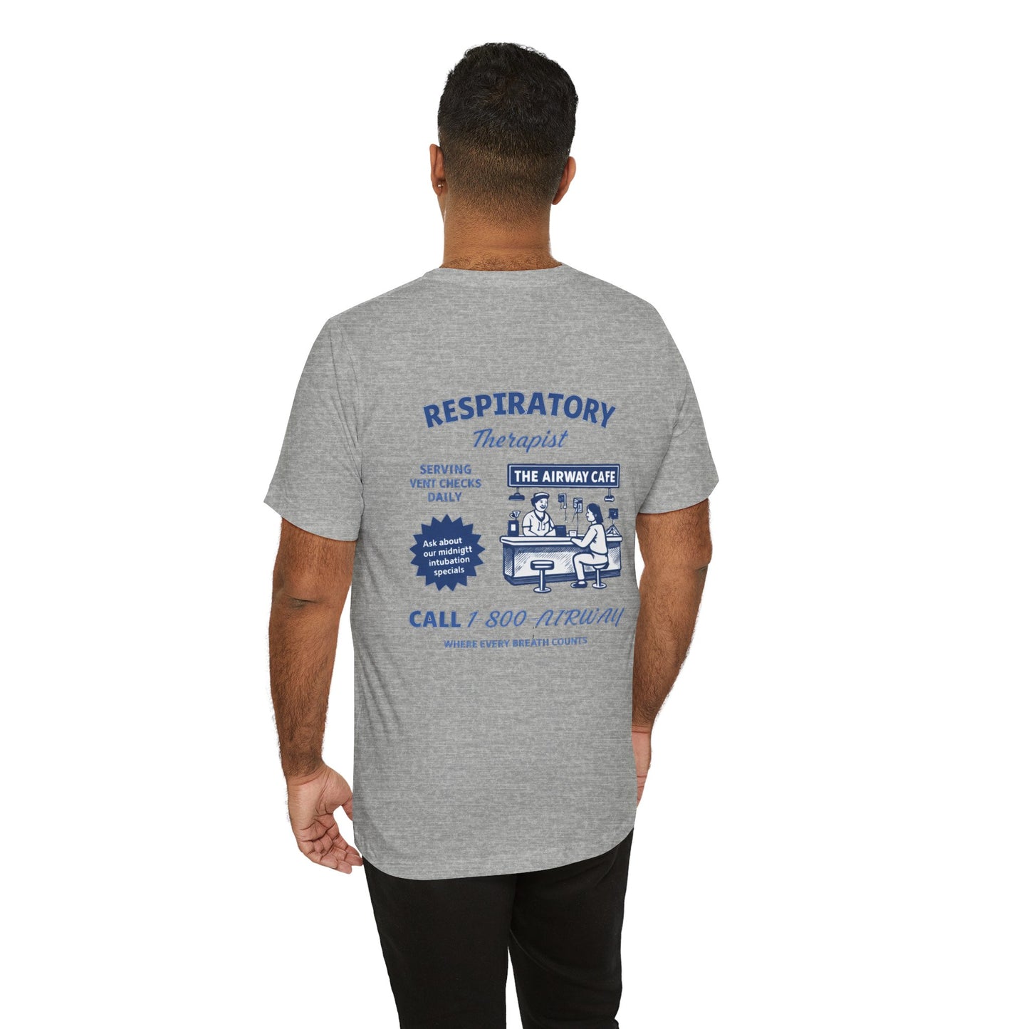 Respiratory Therapist Tee — Retro 'Airway Cafe' Medical Shirt
