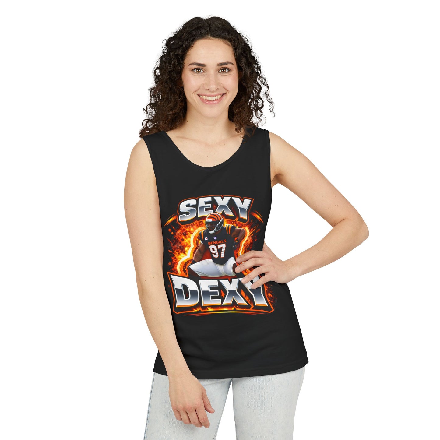 Sexy Dexy Football Tank Top — Gridiron Player Graphic Sports Tee