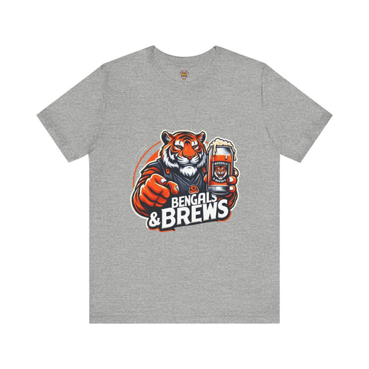 Bengals and Brews Tee Unisex Jersey Short Sleeve Tee