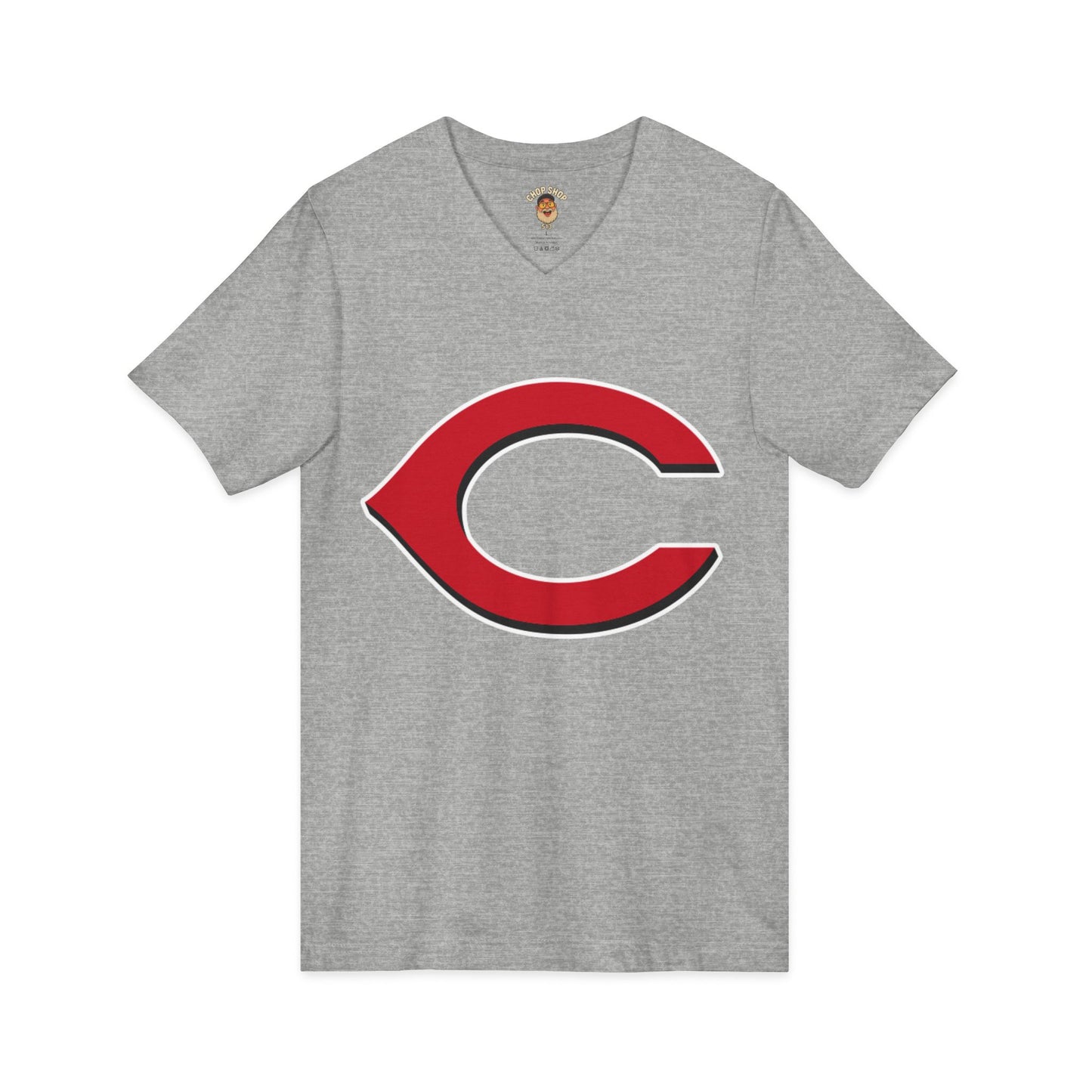 Cincinnati-Style Red 'C' V-Neck Tee