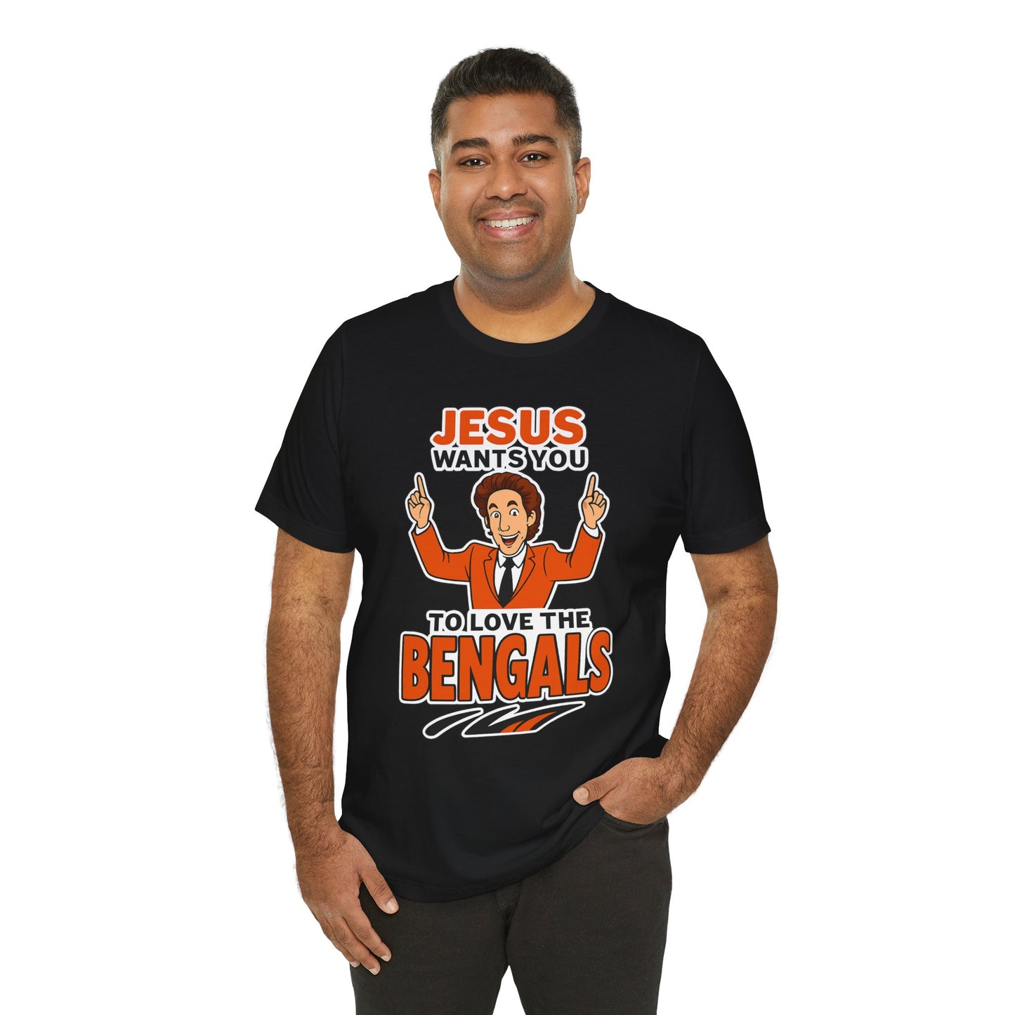 Jesus Wants You to Love the Bengals Tee, Funny T-Shirt for Sports Fans, Unisex Graphic Tee, Perfect Gift for Game Day, Family [...]