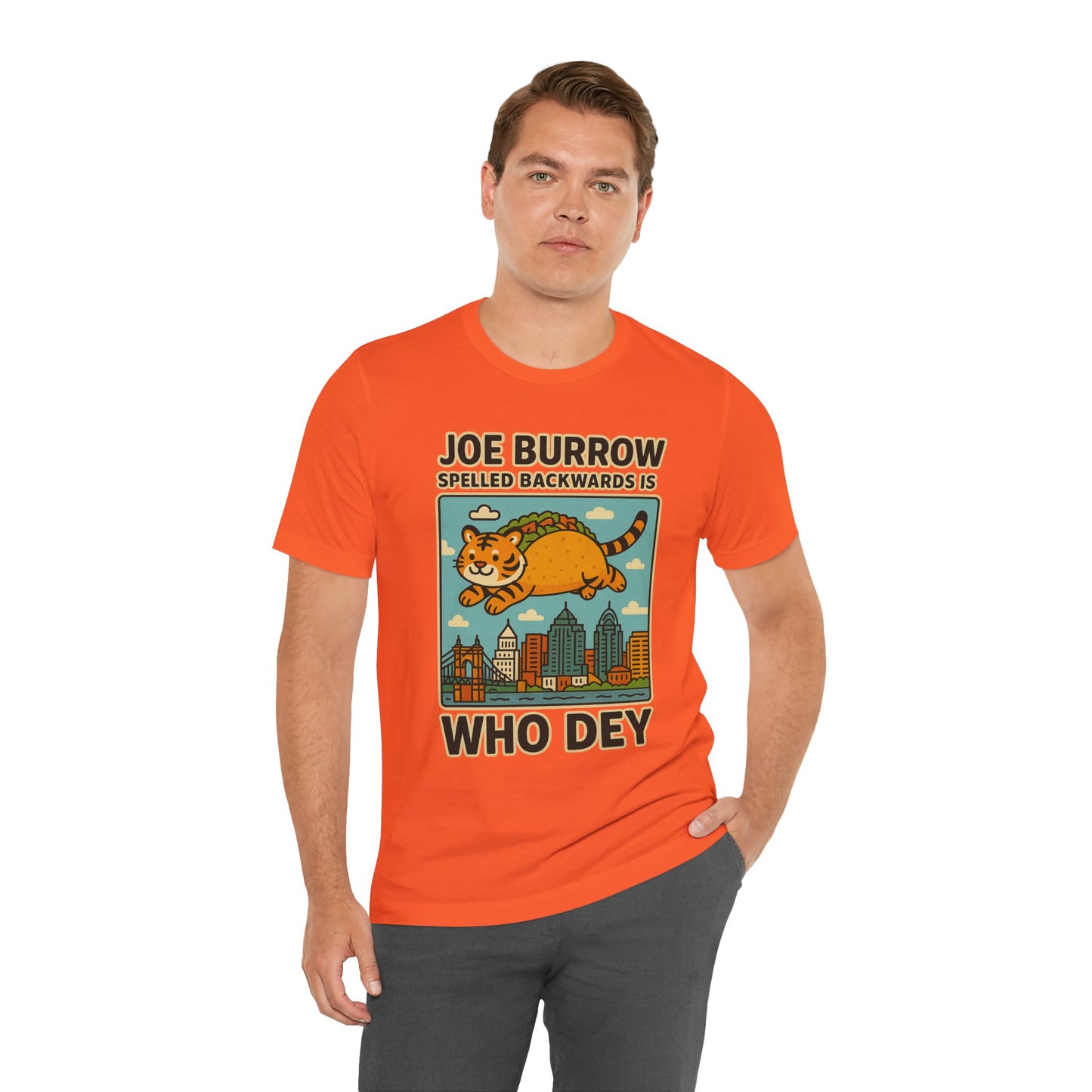 Taco Joe Who Dey Tee, Vintage Sports Shirt, Bengals Fan Apparel, Game Day Wear, Unisex Graphic Tee