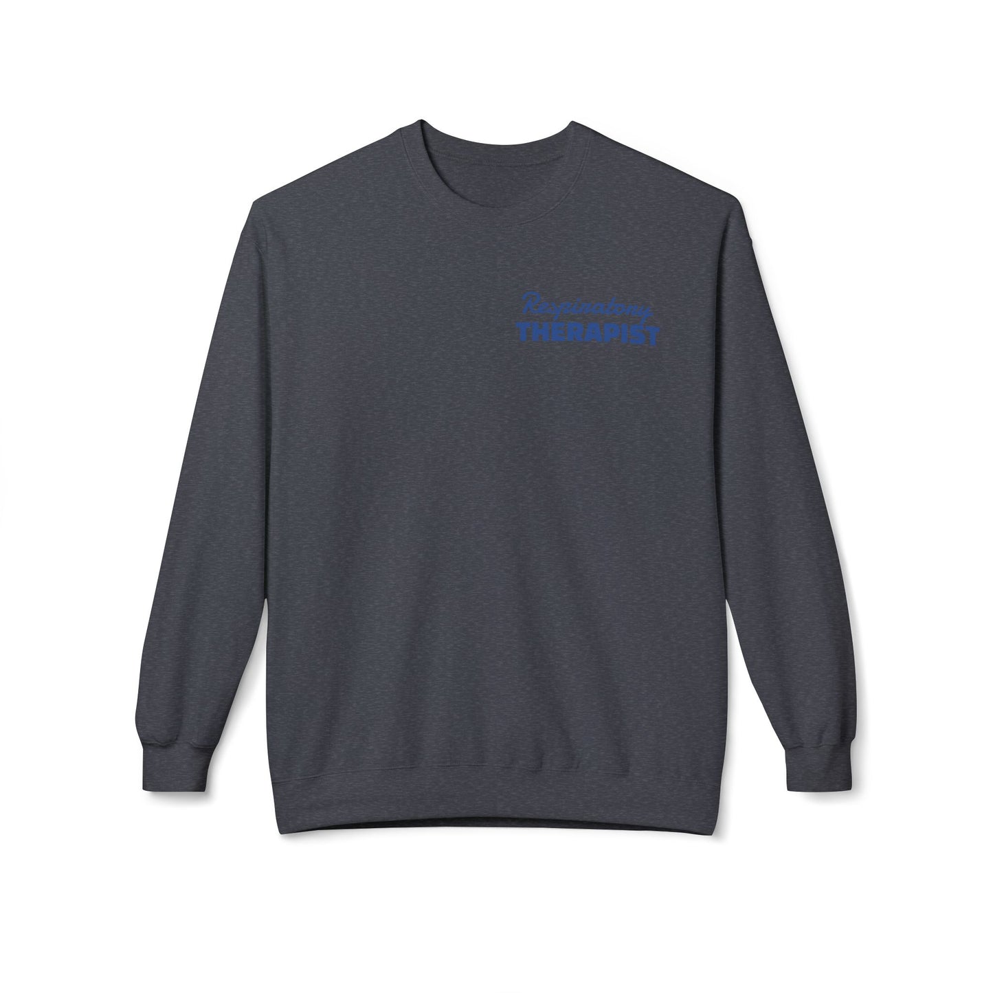 Breathing Anatomy Crewneck Sweatshirt — "It's Just Breathing" Pulmonary Science Pullover