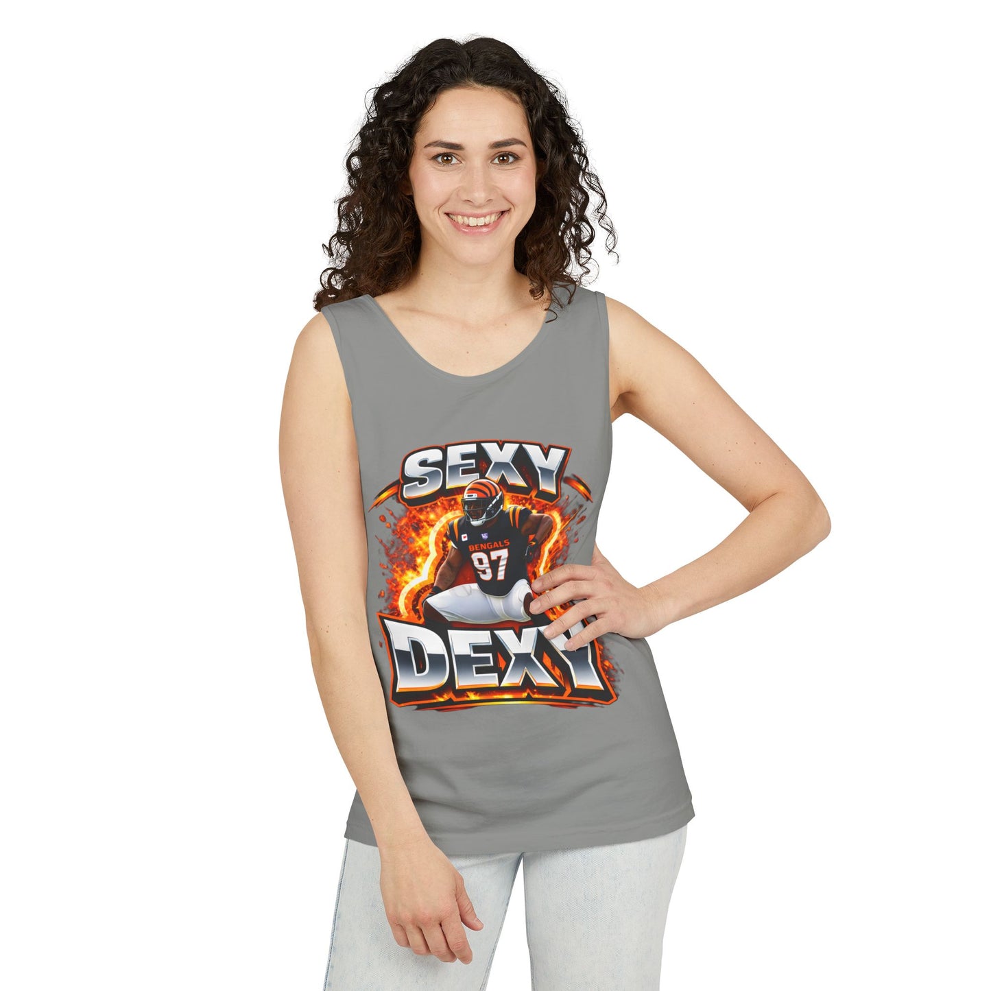 Sexy Dexy Football Tank Top — Gridiron Player Graphic Sports Tee