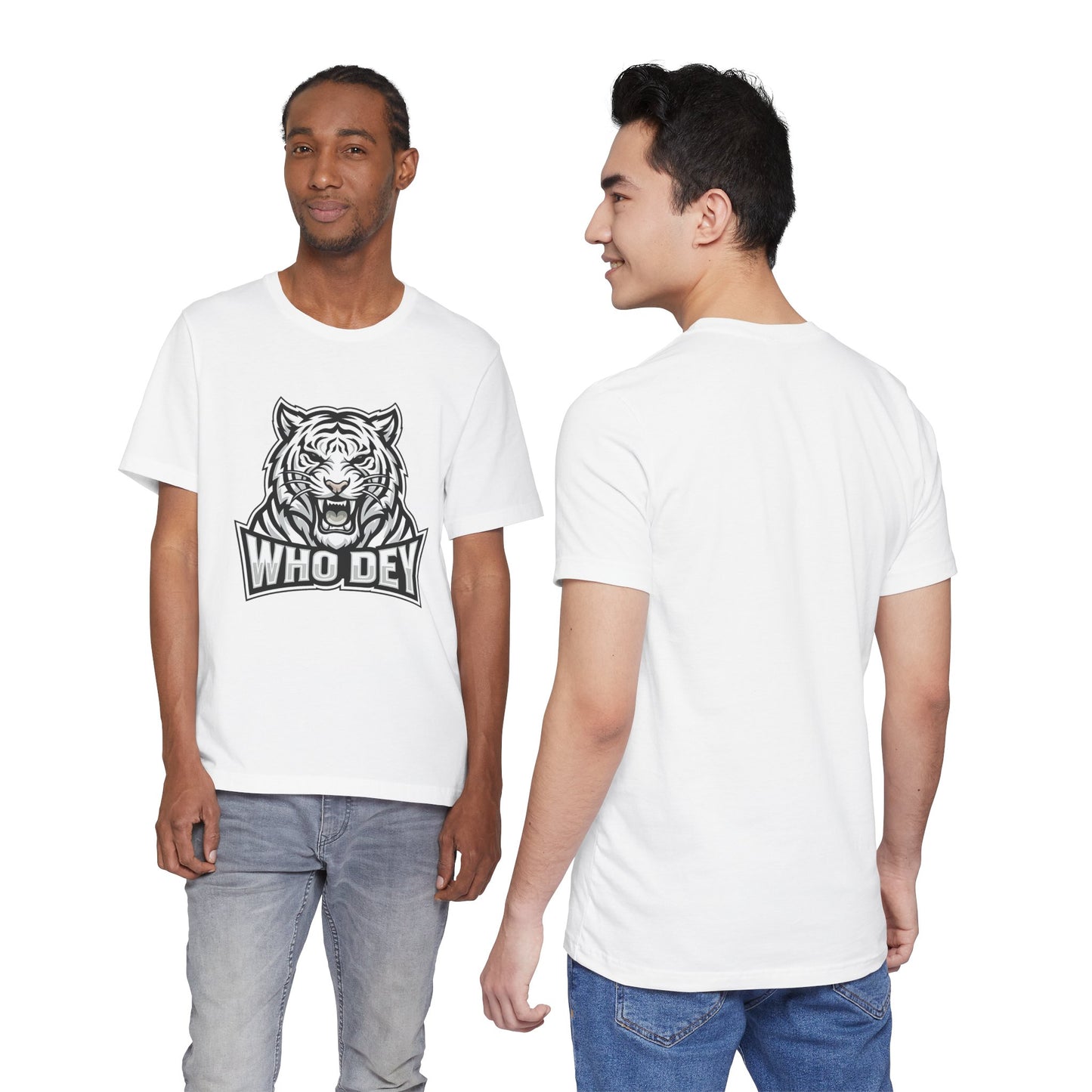 Tiger 'Who Dey' Graphic Tee — Bold Mascot Shirt for Fans
