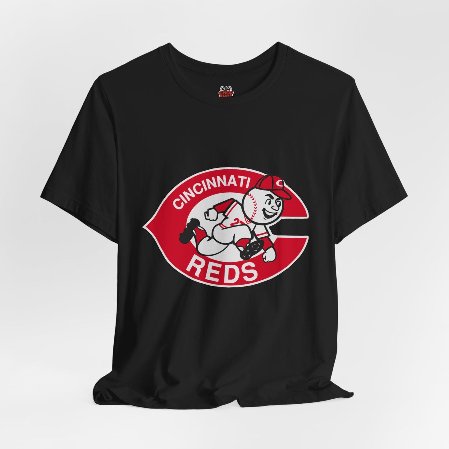 Cincinnati Reds Logo Baseball T‑Shirt — Retro Mr. Redlegs Fan Tee