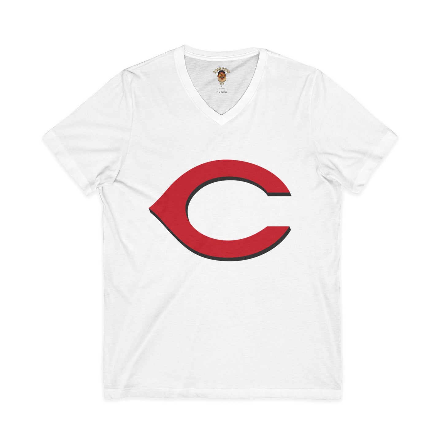 Cincinnati-Style Red 'C' V-Neck Tee