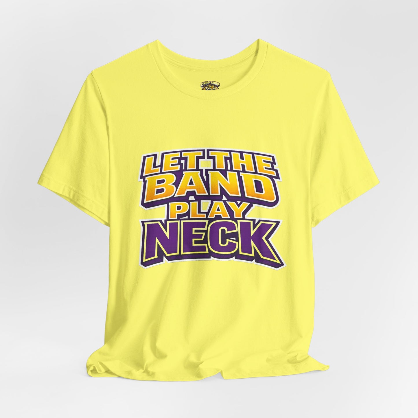Let The Band Play Neck T-Shirt – Retro Sports Band Tee