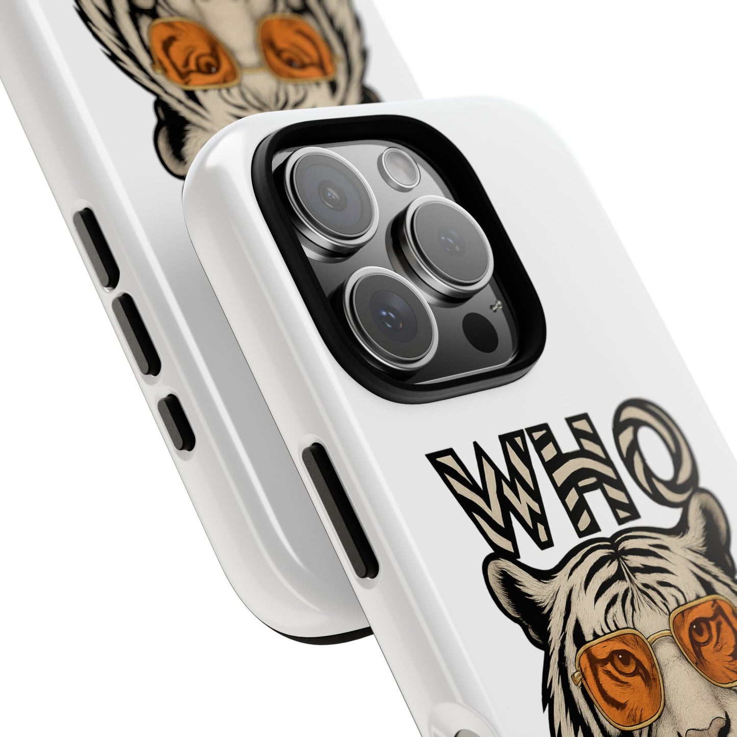 White Bengal Phone Case with Cool Tiger Design | Who Dey | Perfect Gift for Bengals fans