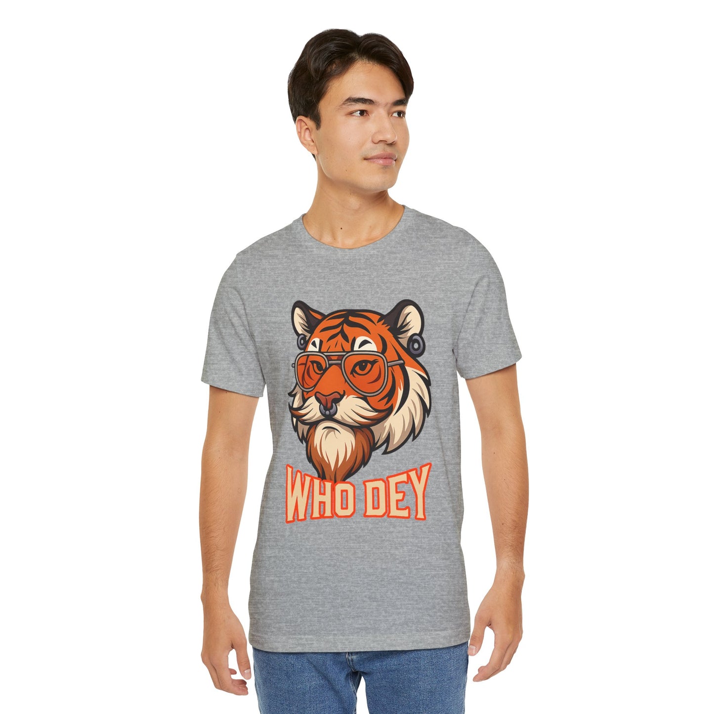 WhoDey Tiger Graphic Tee - Unisex Jersey Tee