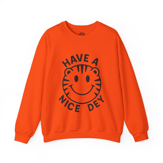 Crewneck Have a Nice Dey Sweatshirt - Cincinnati Bengals Fan Gear for Summer