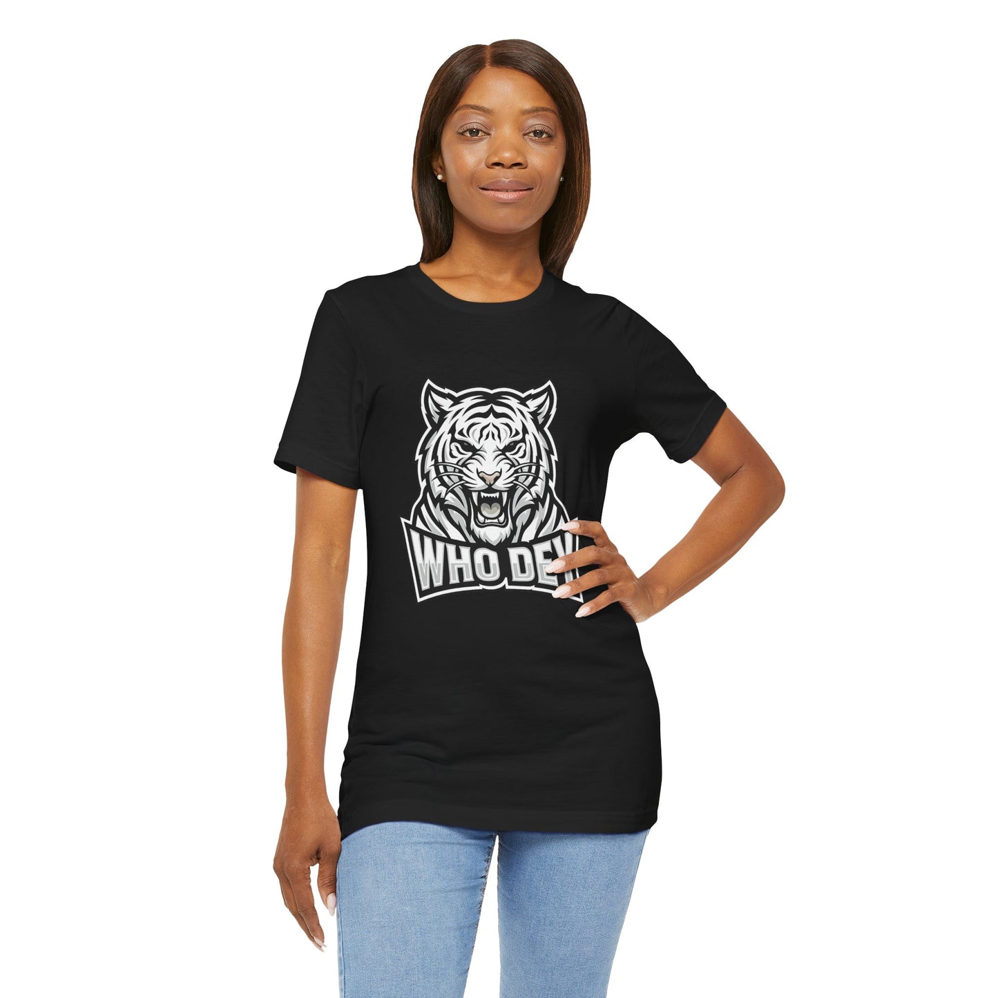 Tiger 'Who Dey' Graphic Tee — Bold Mascot Shirt for Fans