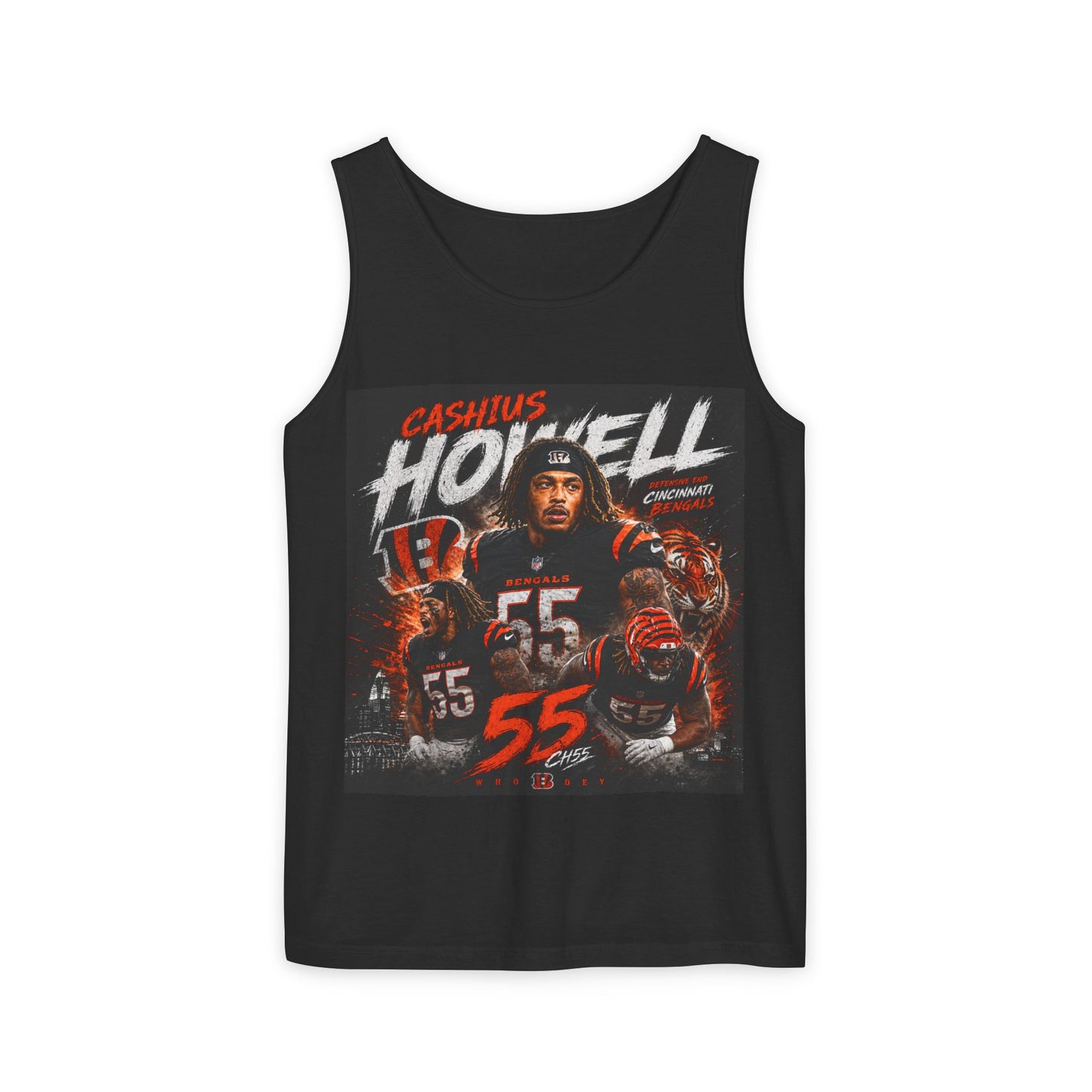 Cashtus Howell #55 Football Tank Top — Player Tribute Jersey Tank