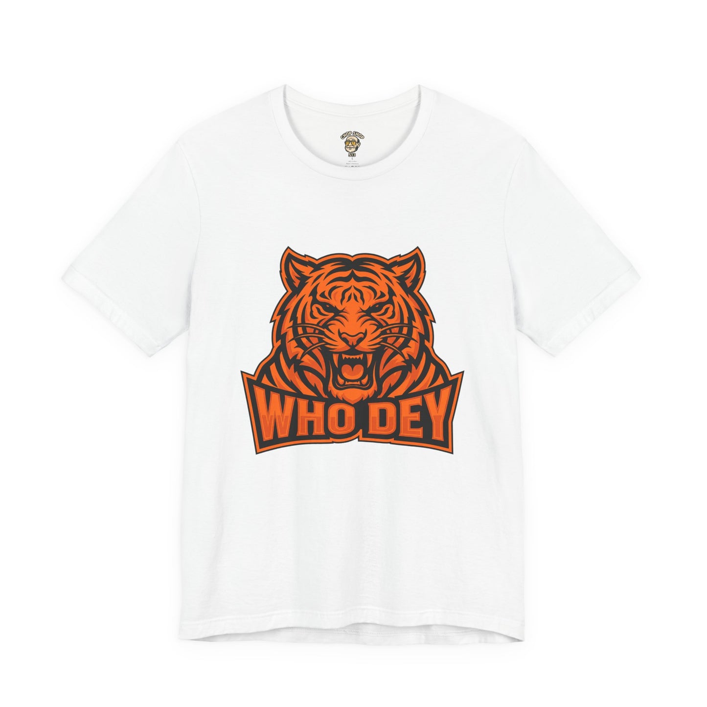 Orange/Black/White Who Dey Tiger Graphic Tee
