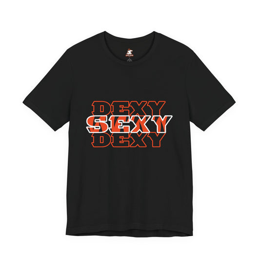 Sexy Dexy Graphic Tee — Bold Retro Text Shirt