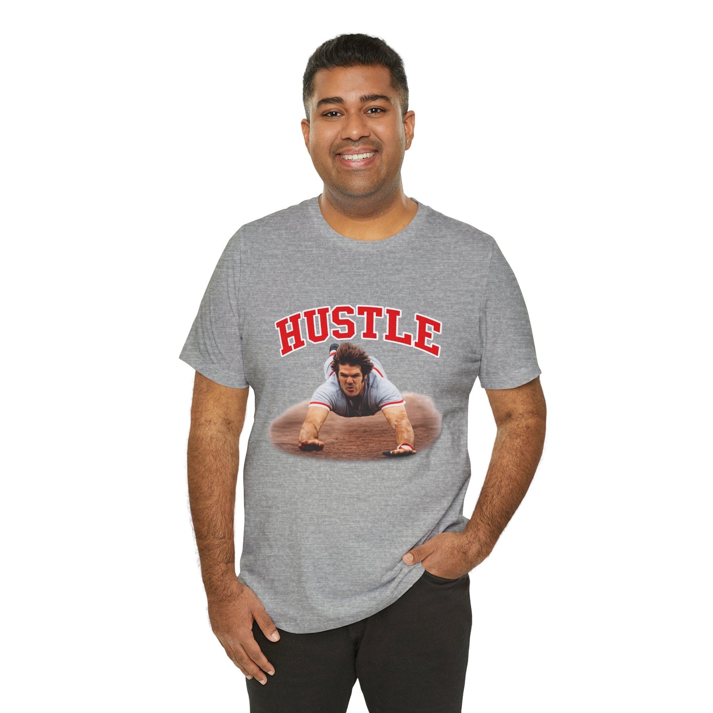 Hustle T-Shirt — Vintage Action Photo Graphic Tee for Motivated Fans
