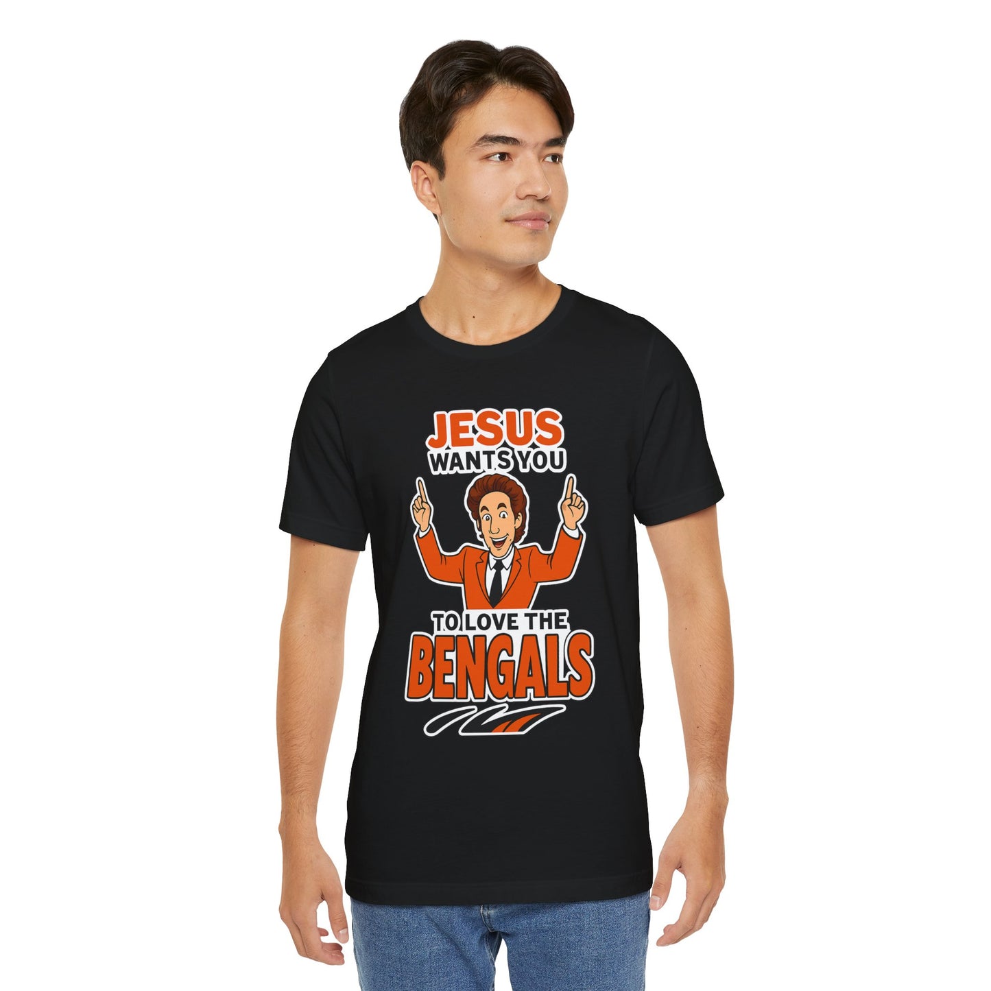Jesus Wants You to Love the Bengals Tee, Funny T-Shirt for Sports Fans, Unisex Graphic Tee, Perfect Gift for Game Day, Family [...]