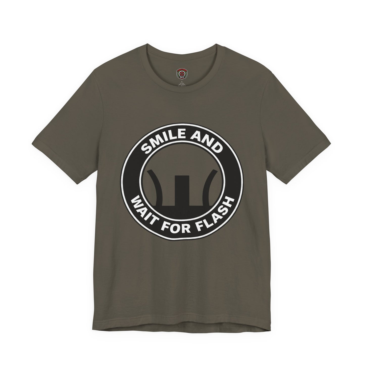 AR-Smile and Wait for Flash T-Shirt — Photography Humor Tee
