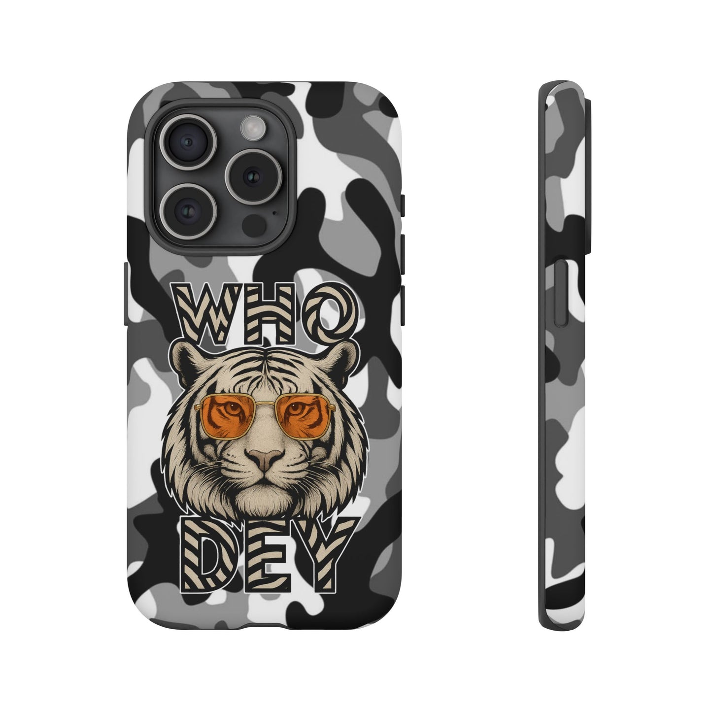 WhiteOut Tiger Phone Case for iPhone