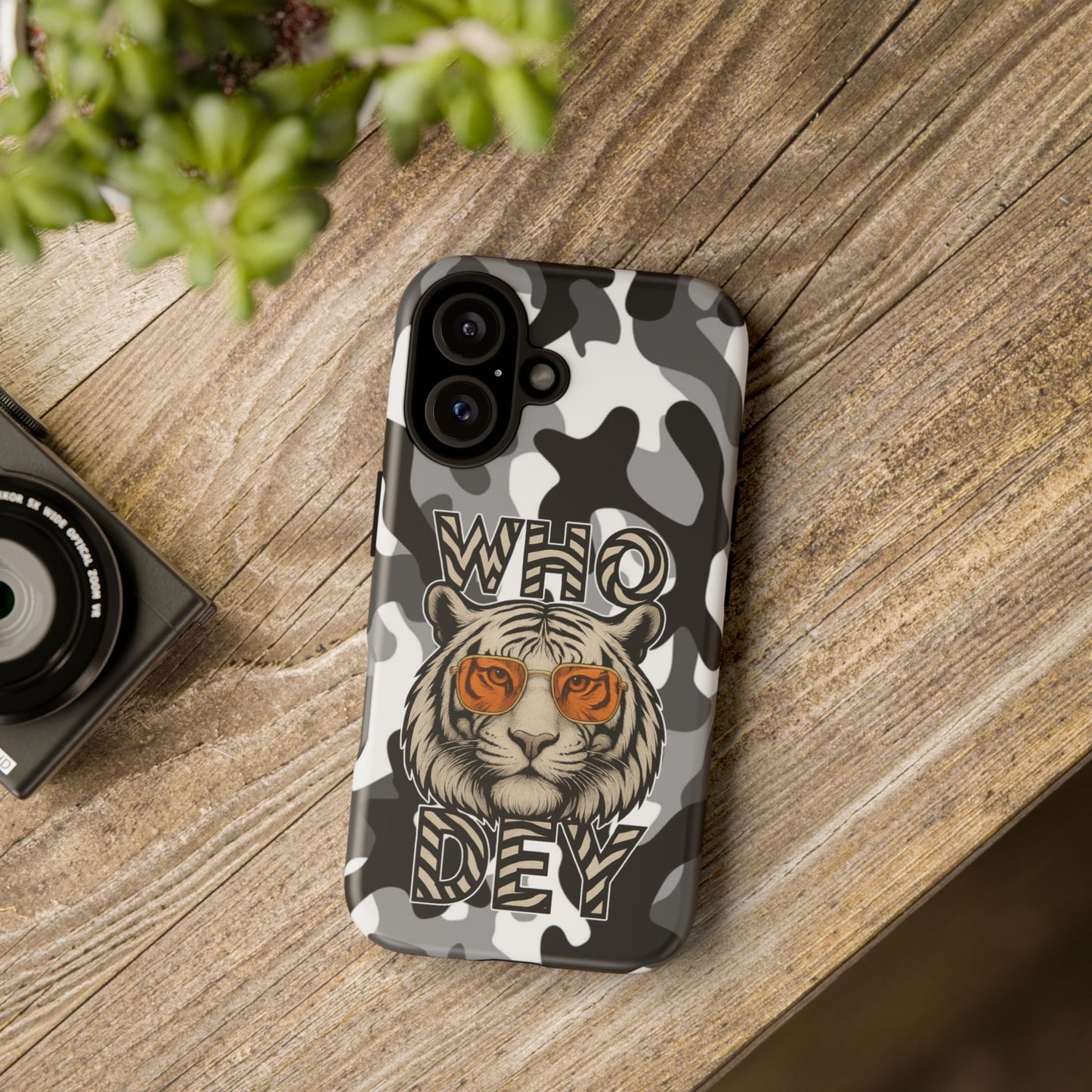 WhiteOut Tiger Phone Case for iPhone