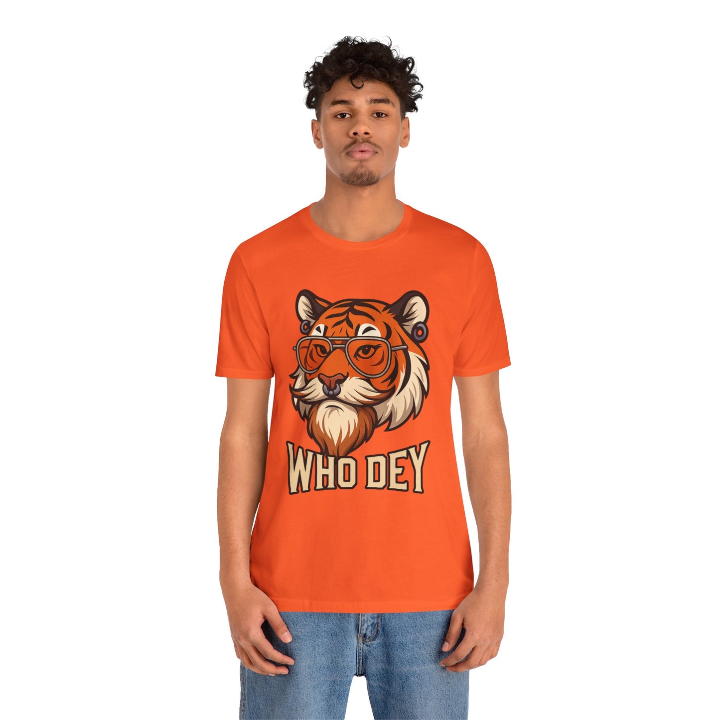WhoDey Tiger Graphic Tee - Unisex Jersey Tee