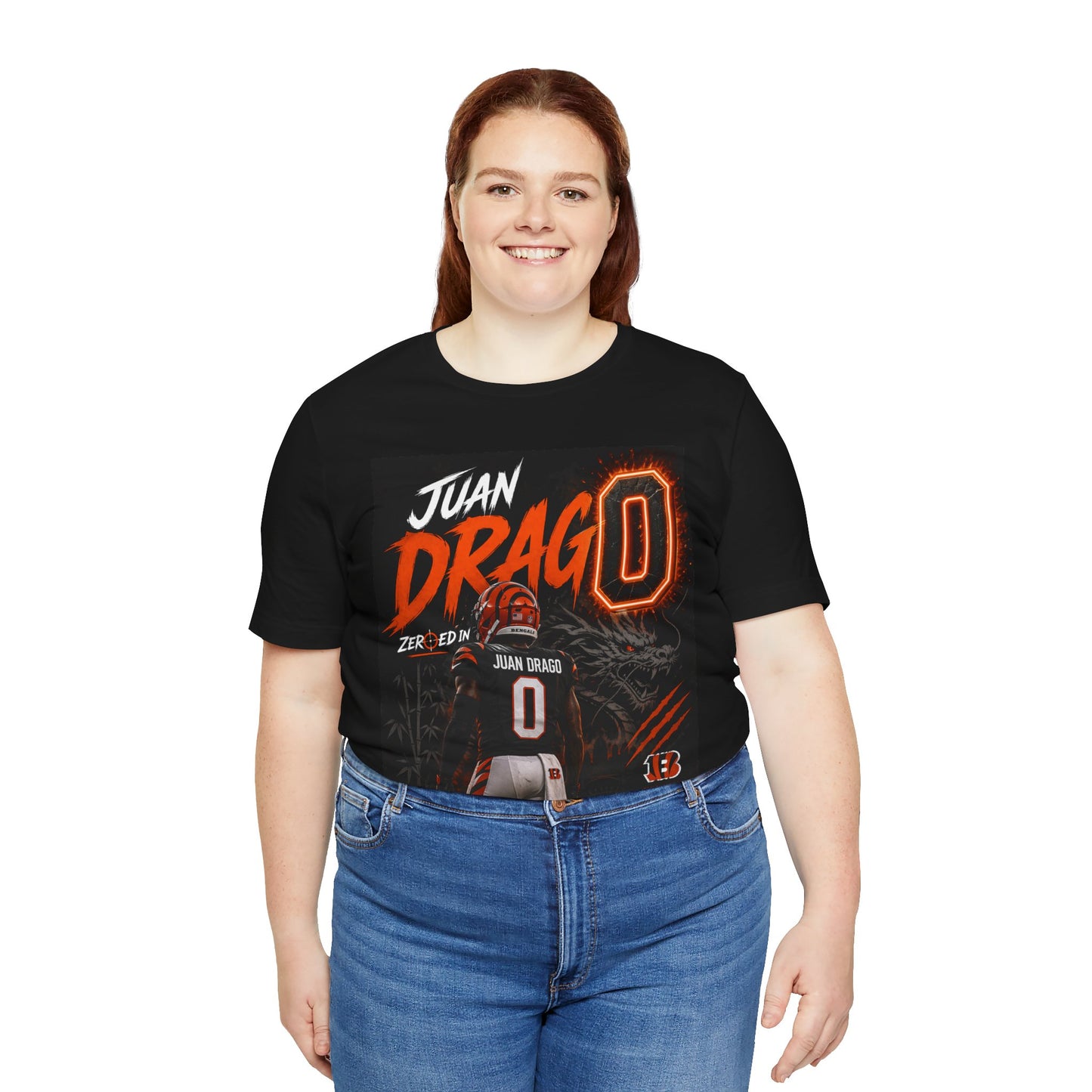 Juan Drago #0 Football Tee – Bengals Fan Jersey Shirt