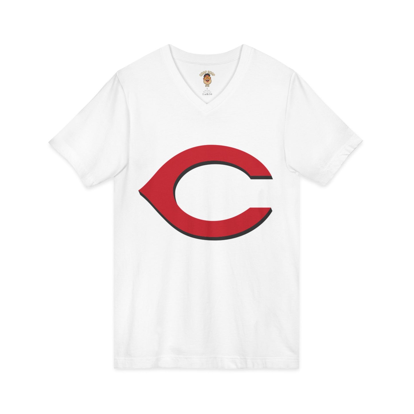 Cincinnati-Style Red 'C' V-Neck Tee