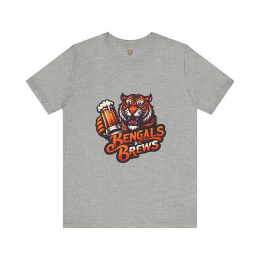 Bengals and Brews Tee Unisex Jersey Short Sleeve Tee