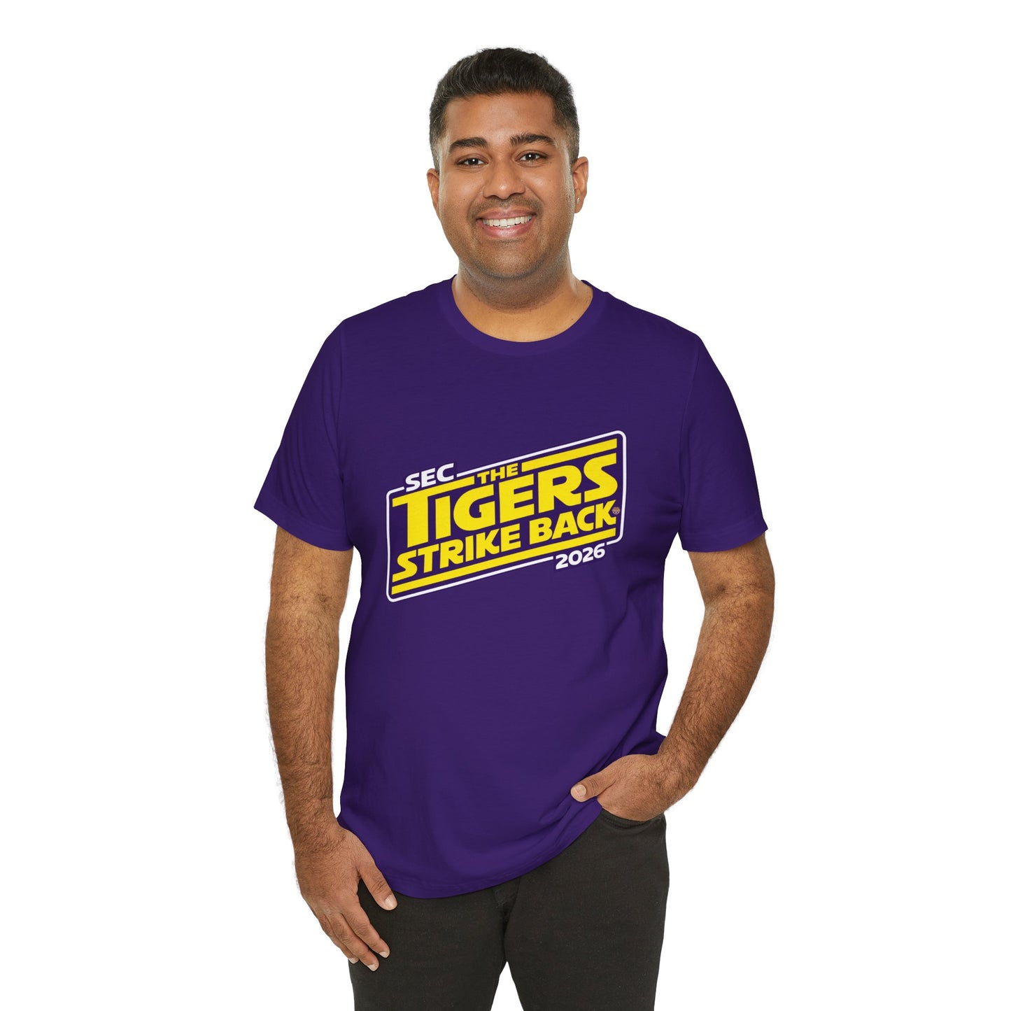 LSU Tigers Strike Back Unisex Jersey Short Sleeve Tee