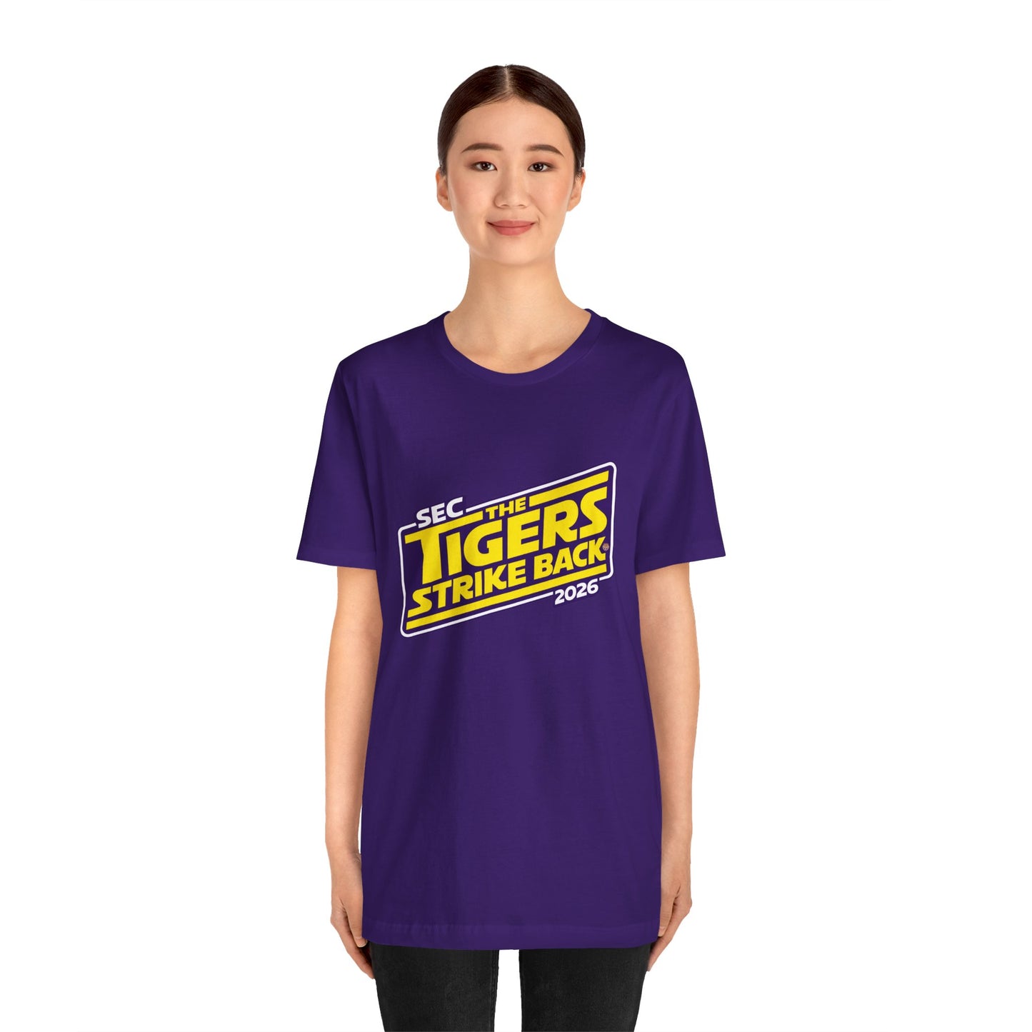 LSU Tigers Strike Back Unisex Jersey Short Sleeve Tee