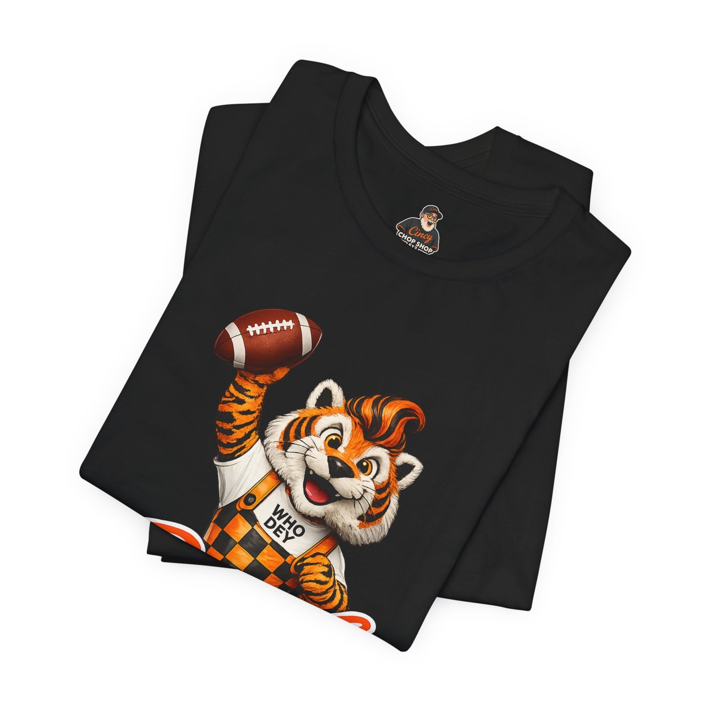 Bengals Mascot Football T-Shirt — Vintage Tiger Fan Tee