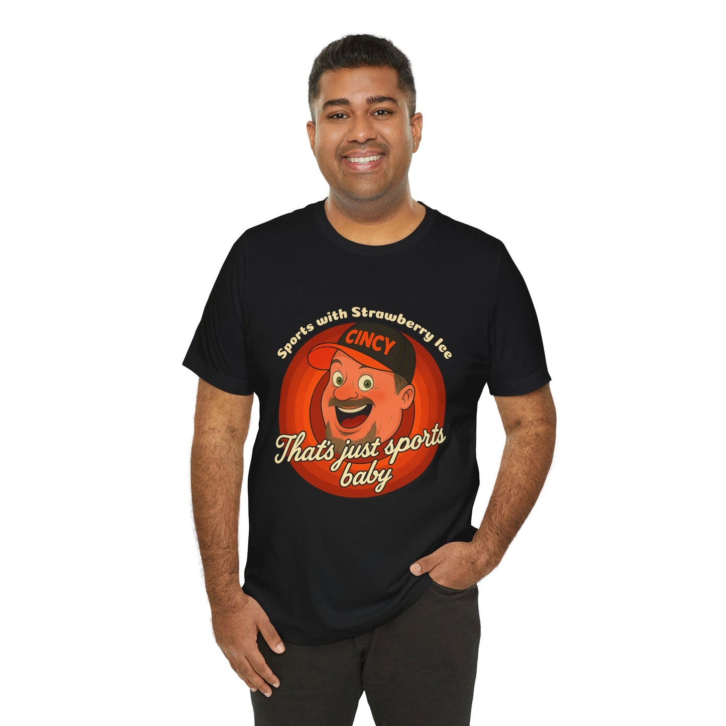 Sports with Strawberry Ice Tee, Casual Wear, Gift for Sports Fans, Unisex Shirt, Birthday or Holiday Apparel