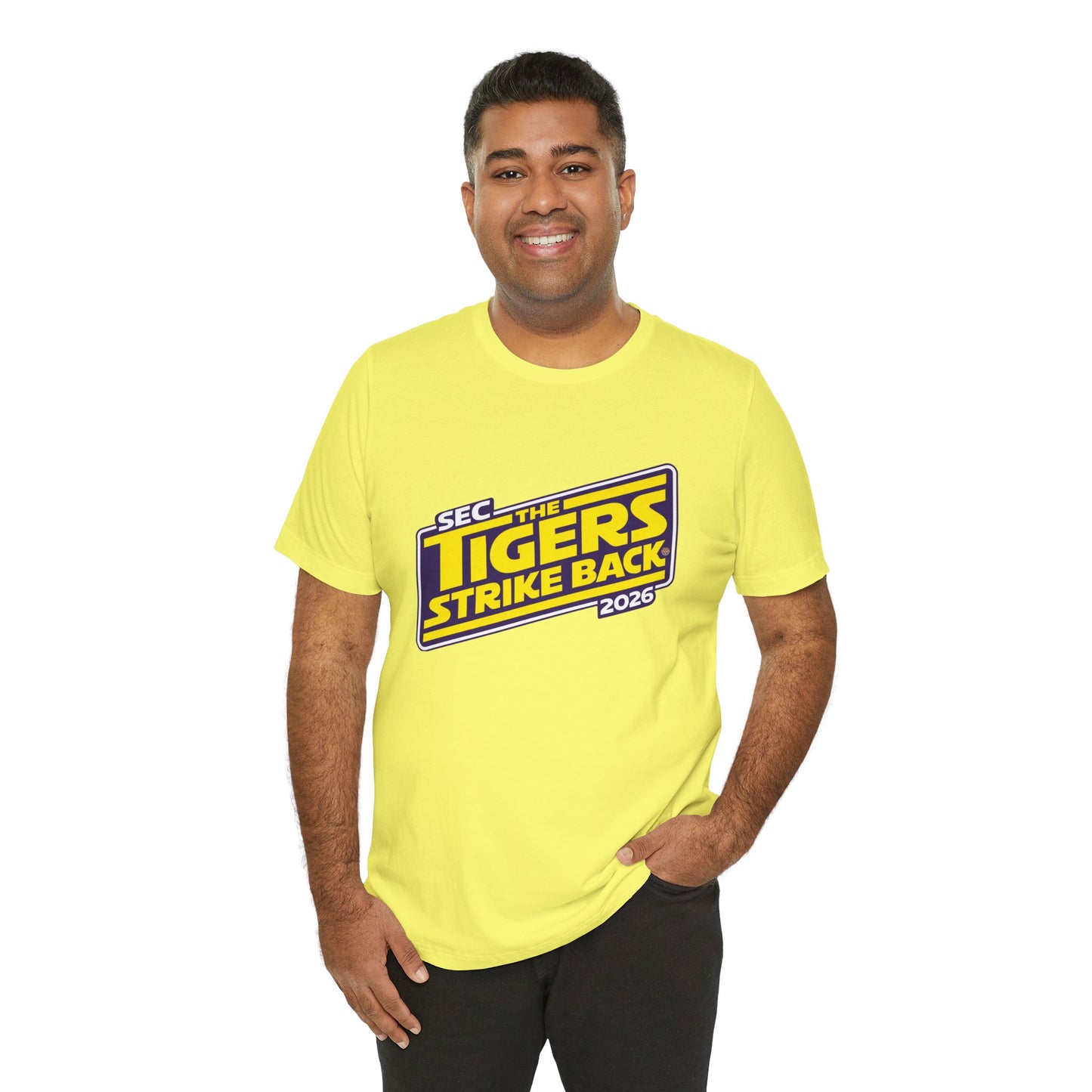 LSU Tigers Strike Back Unisex Jersey Short Sleeve Tee