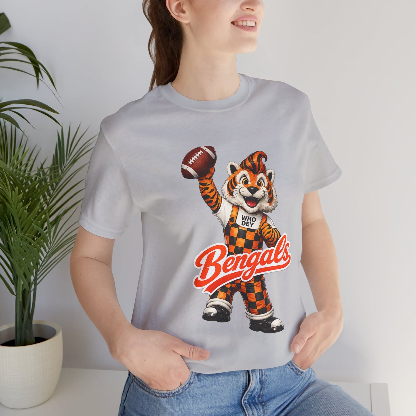 Bengals Mascot Football T-Shirt — Vintage Tiger Fan Tee