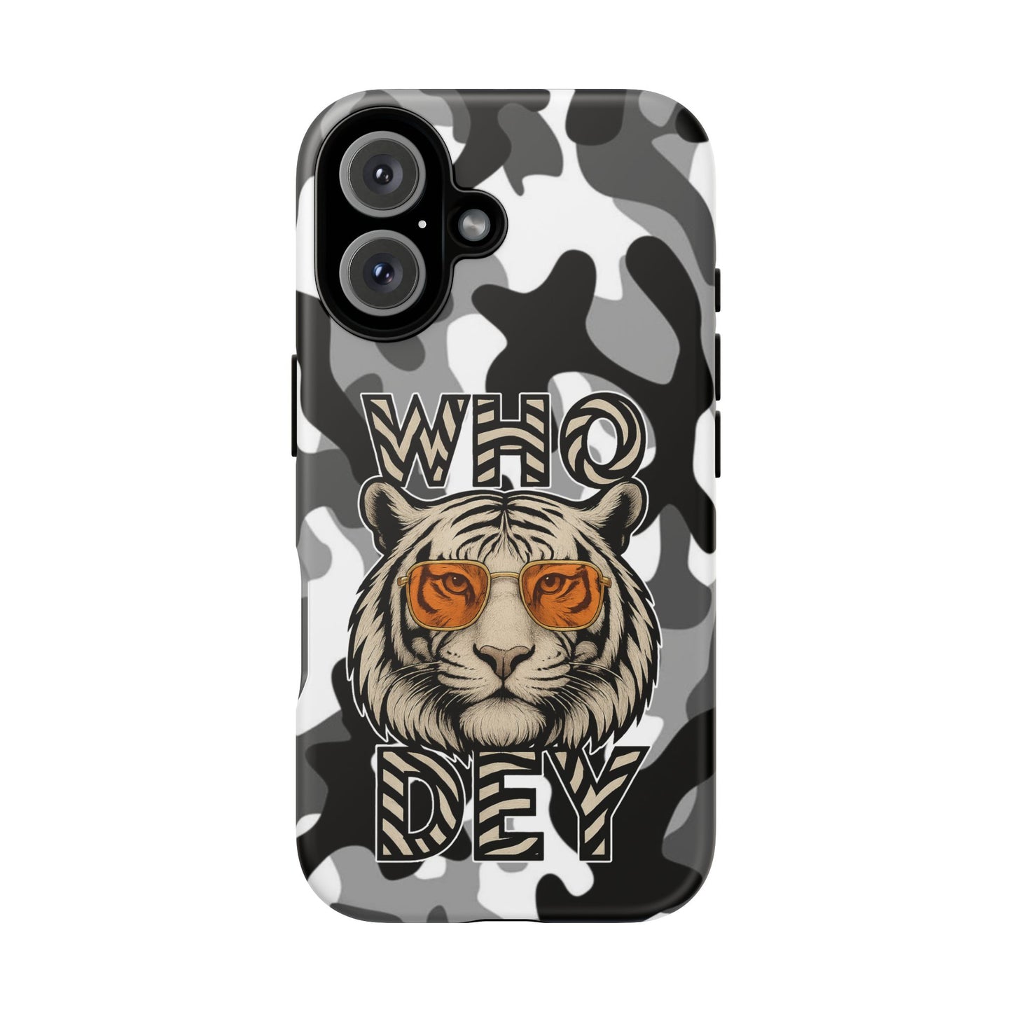 WhiteOut Tiger Phone Case for iPhone