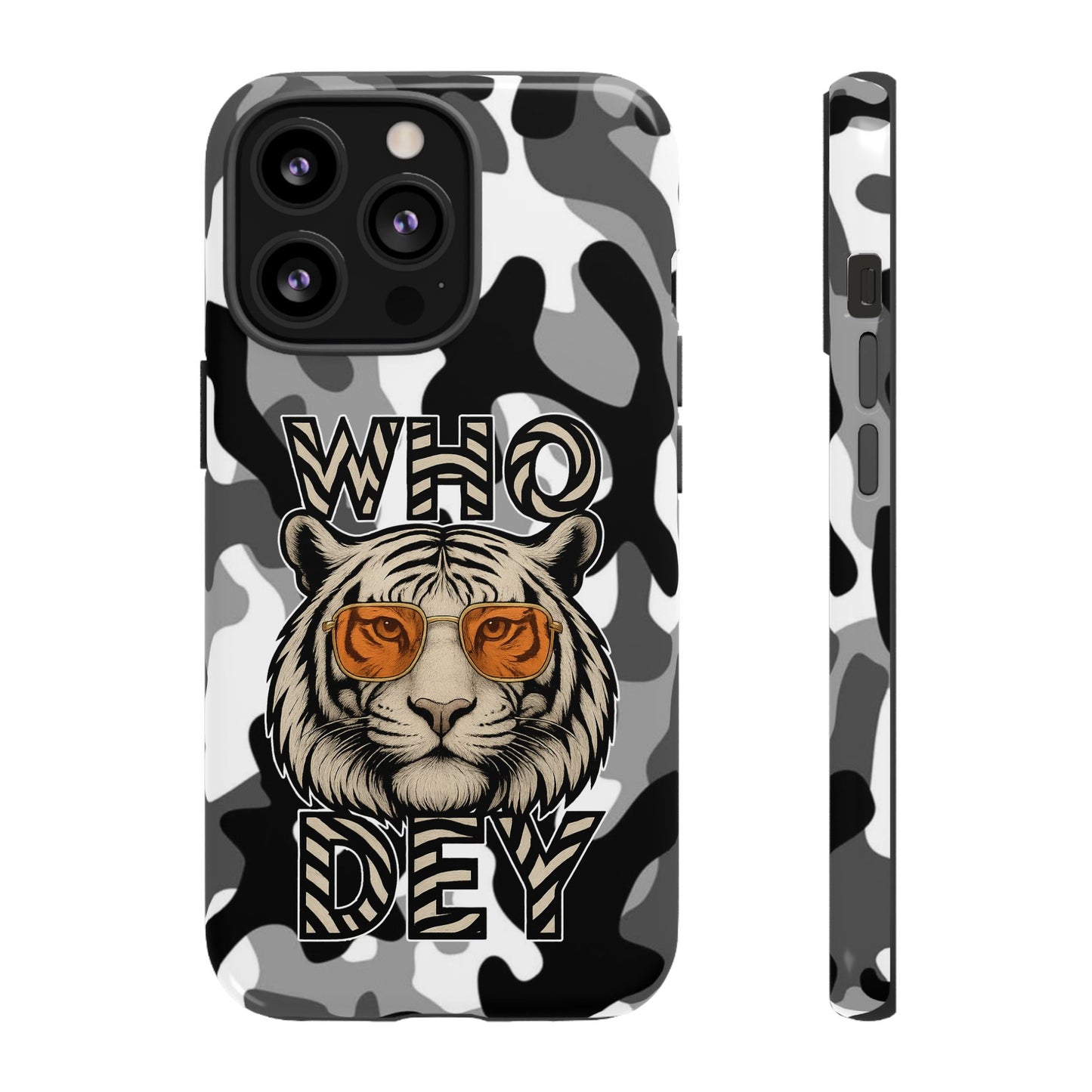 WhiteOut Tiger Phone Case for iPhone
