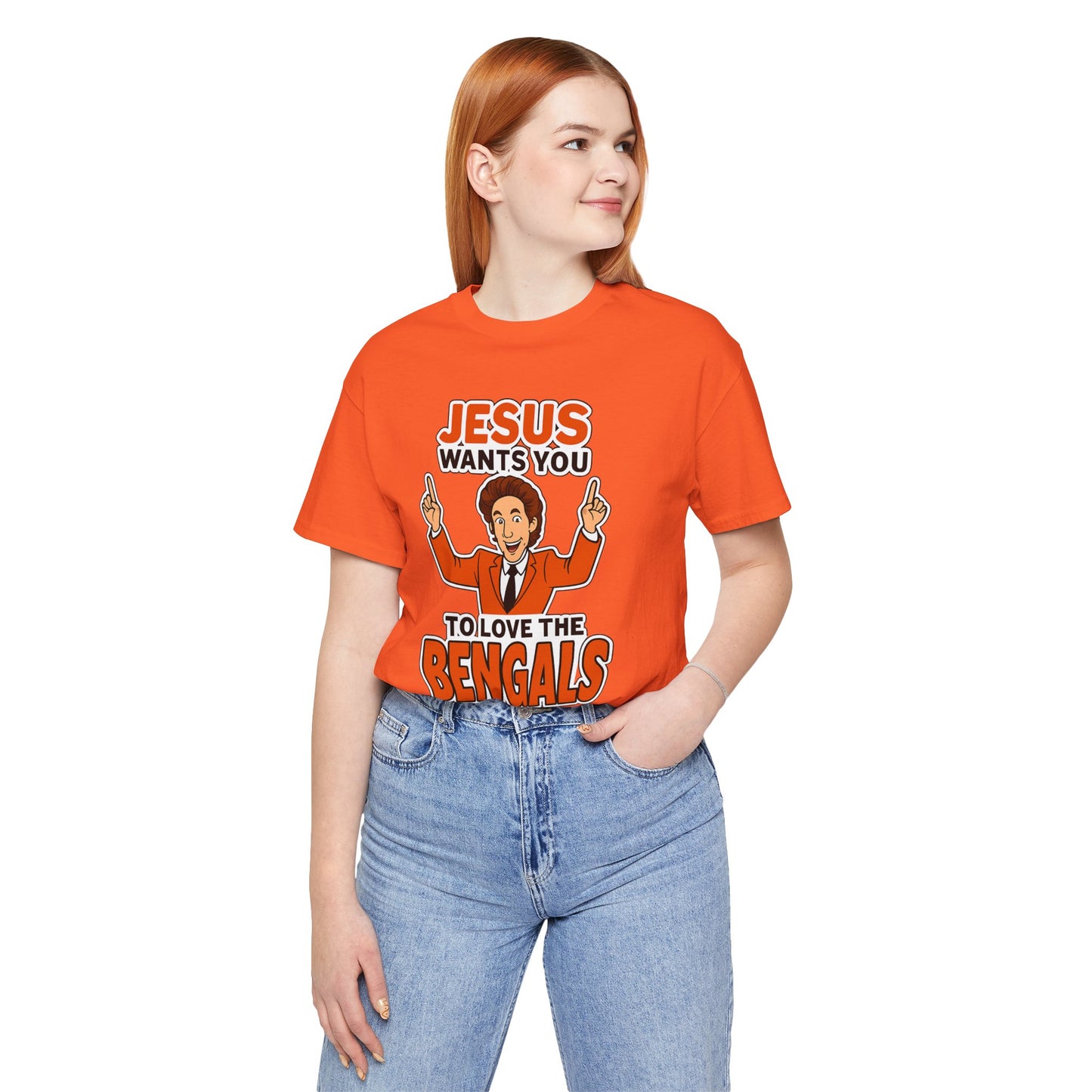 Jesus Wants You to Love the Bengals Tee, Funny T-Shirt for Sports Fans, Unisex Graphic Tee, Perfect Gift for Game Day, Family [...]