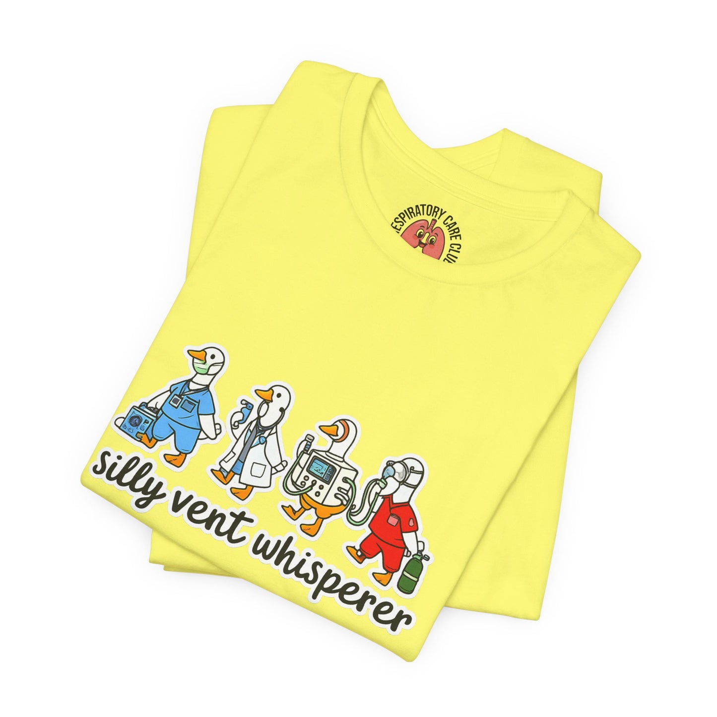 Silly Vent Whisperer Tee — Funny Crew respiratory care club