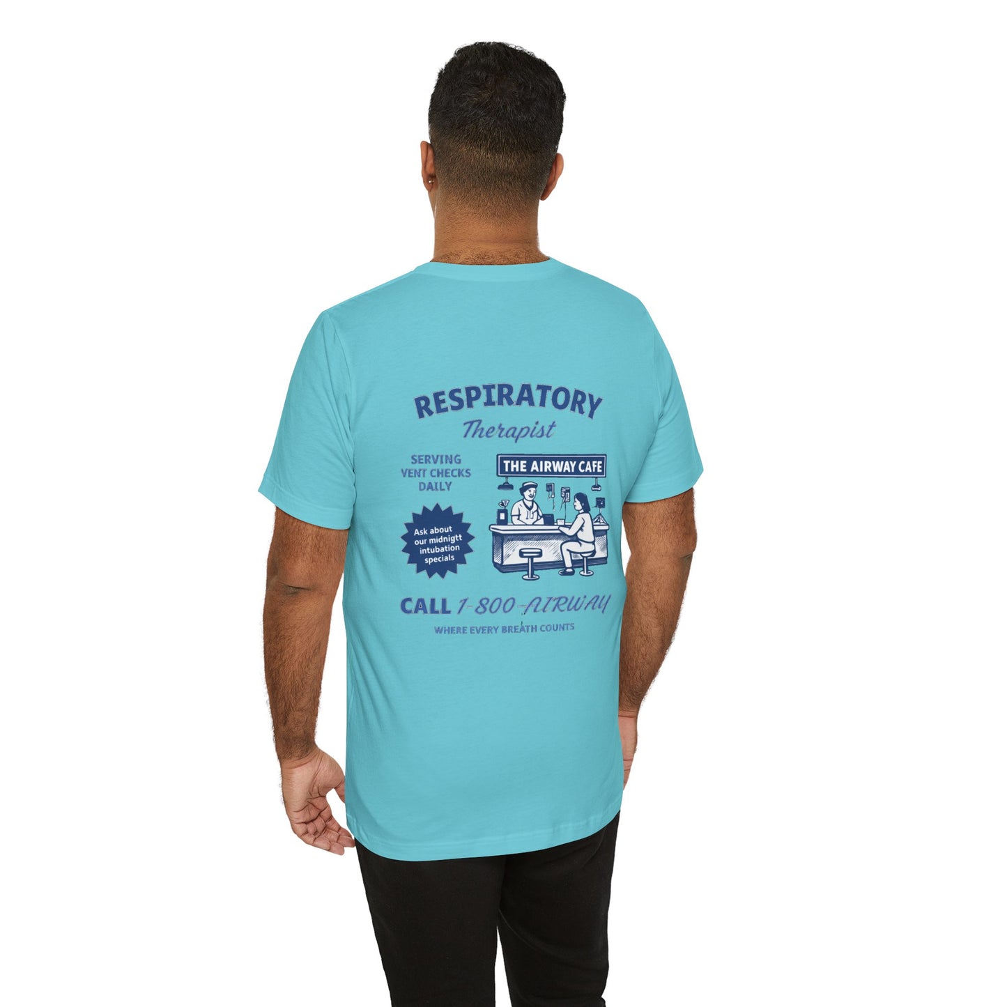 Respiratory Therapist Tee — Retro 'Airway Cafe' Medical Shirt