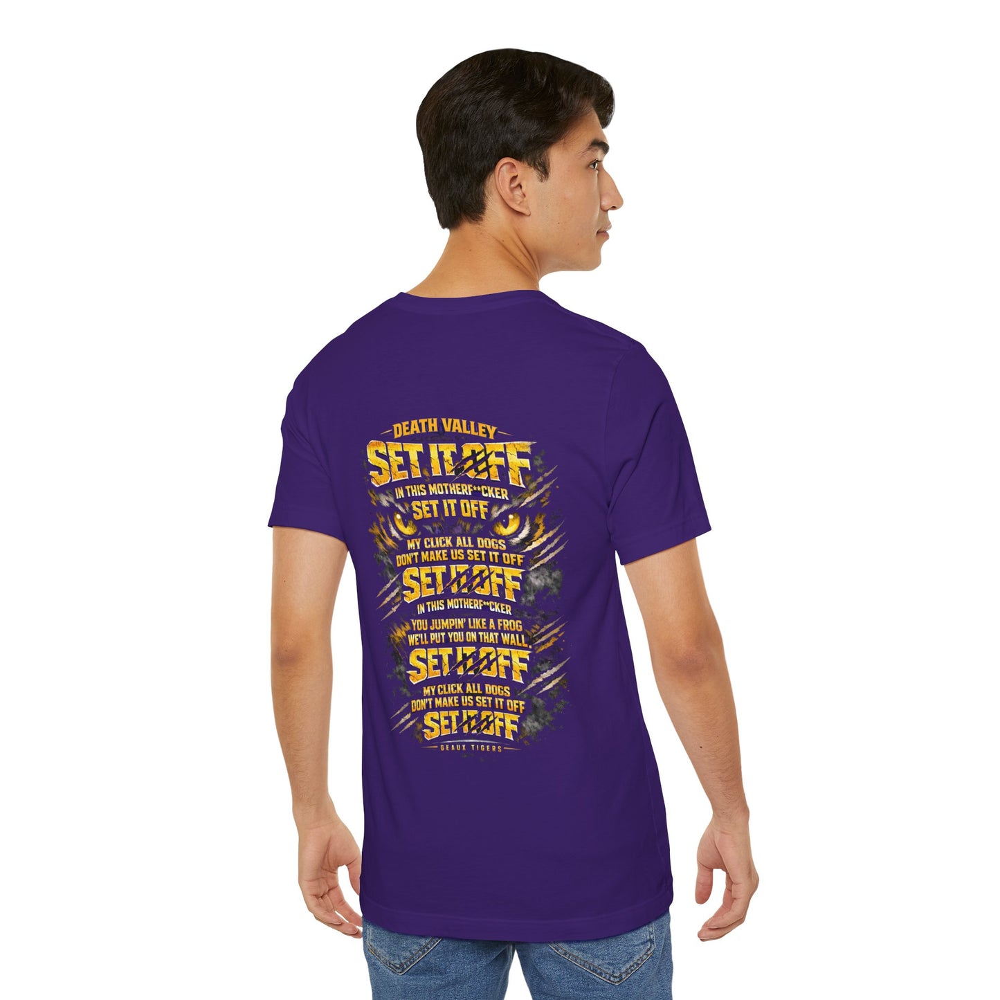 Set It Off LSU Football T‑Shirt — 'Louisiana State University Football' Graphic Tee