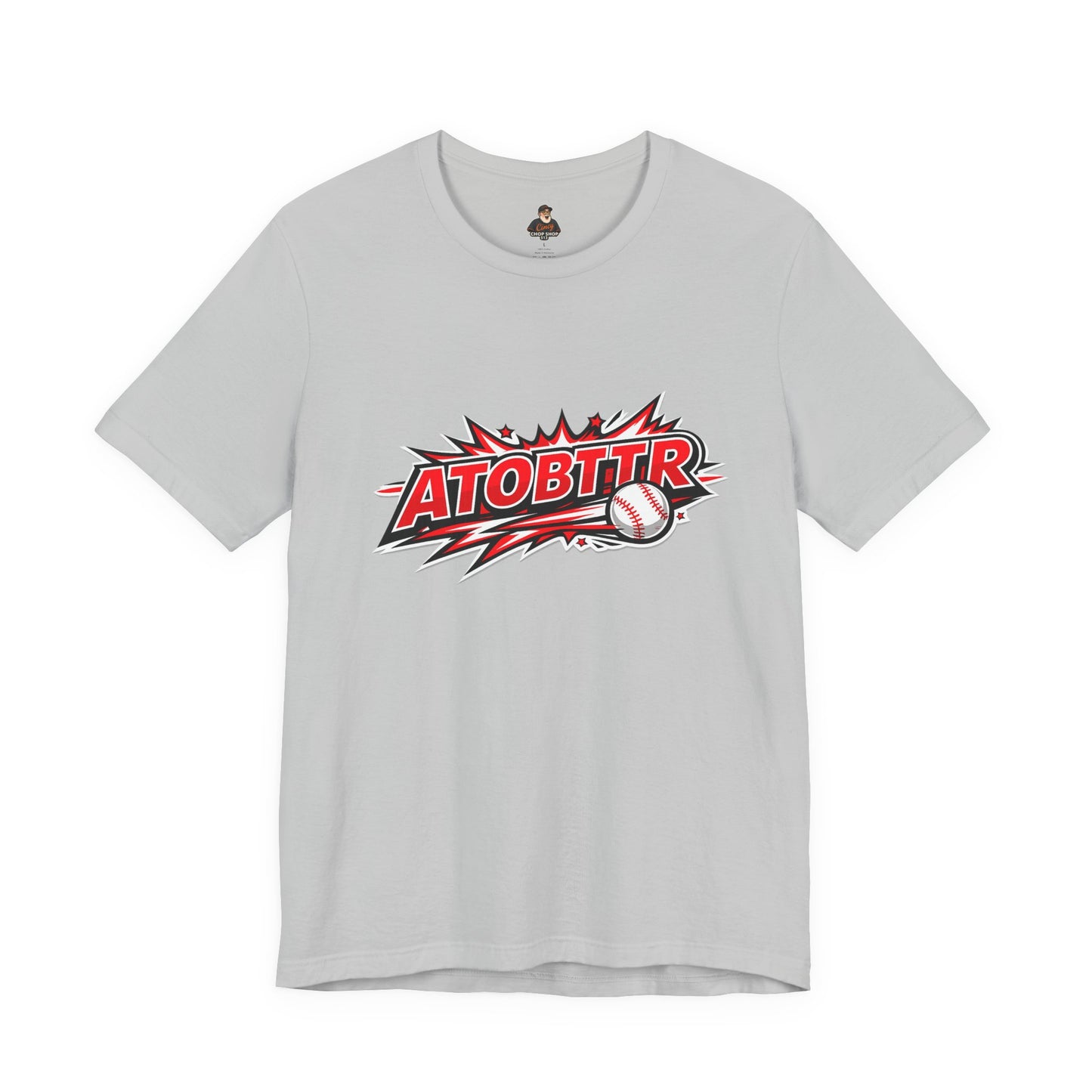 ATOBTTR Baseball Graphic Tee – Retro Explosive Sports Shirt