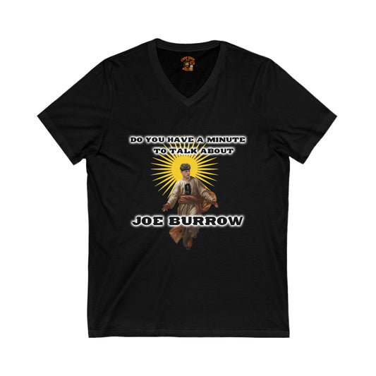 Womens Joe Burrow V-Neck Tee | Talk About Your Favorite QB