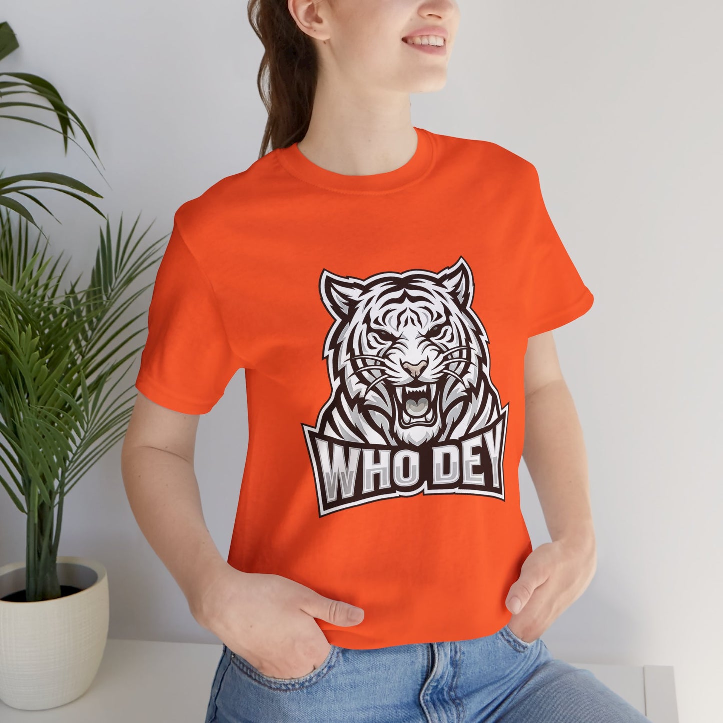 Tiger 'Who Dey' Graphic Tee — Bold Mascot Shirt for Fans
